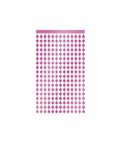 Pink Round Foil Backdrop 1x2m