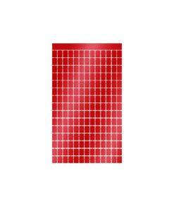 Red Square Foil Backdrop 1x2m