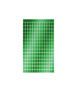 Green Square Foil Backdrop 1x2m