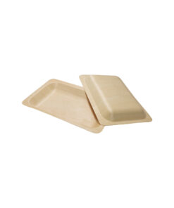 Wooden Rectangle Plate Large 6pc
