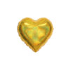 Gold Holo Glitter Heart Foil Balloon 18in