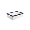 White Plastic Storage Bin 29x21.7x9cm