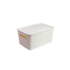 Cream Plastic Storage Bin 28x19x13cm