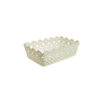 Cream Plastic Storage Bin 24.5x15.2x9.2cm