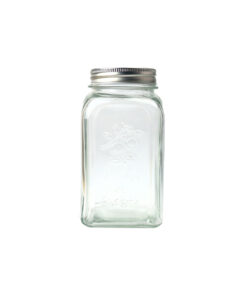 Glass Storage Jar With Tin Lid