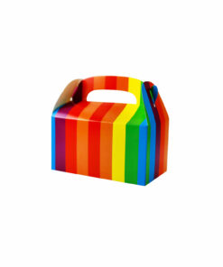 Alternative view of Rainbow Paper Treat Box 6pc (Side Seal)