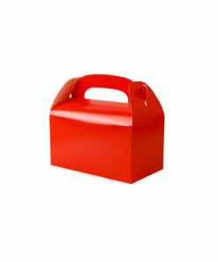 Alternative view of Red Paper Treat Box 6pc (Side Seal)