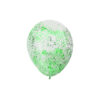 Green Star Confetti Balloon 12inch 6pk