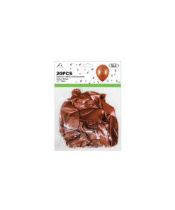 Alternative view of Coffee Metallic Latex Balloons 12inch 20pk