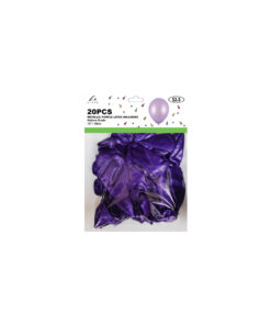 Alternative view of Purple Metallic Latex Balloons 12inch 20pk