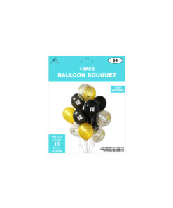 Alternative view of 18th Birthday Latex Balloon Bouquet 15pc