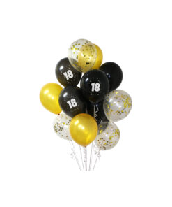 18th Birthday Latex Balloon Bouquet 15pc