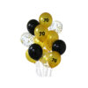 70th Birthday Latex Balloon Bouquet 15pc