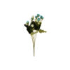 Blue & White Rose 20 Heads 33cm