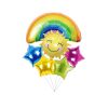 Rainbow Foil Party Balloon Set 6pc