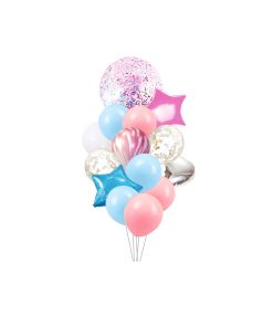 Mixed Foil & Latex Party Balloon Set 14pc