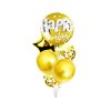 Gold Happy Birthday Balloon Set 6pc