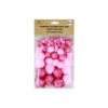 Light Pink & Hot Pink Glitter Pom Poms Assorted 100pc
