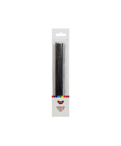 Black & White Sparkling Candles 18pk