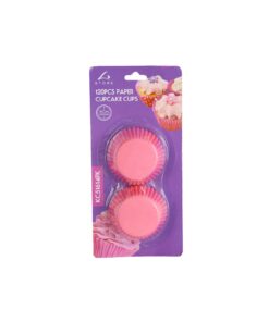Pink Paper Cupcake Cup 120pc 9cm