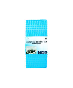 Blue Microfiber Dish Dry Mat 51x38cm
