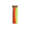 Neon Green & Orange Mixed Chenille Stems 30cm