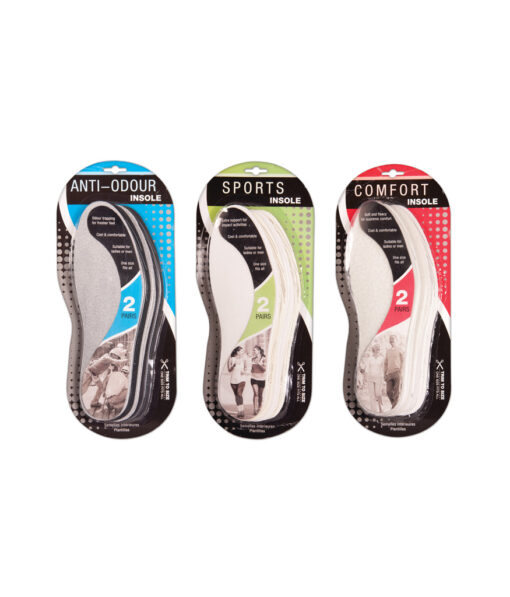 Insoles 2 Pairs Assorted LookSharpStore
