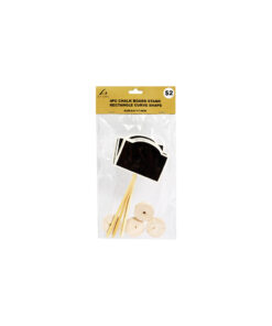 Rectangle Curve Shape Chalk Board With Stand 4pc