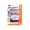 Ball Point Pens With Soft Grip 6pk