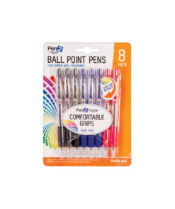 Ball Point Pens With Soft Grip 6pk