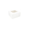 White Cake Box With Window 8in 2pk