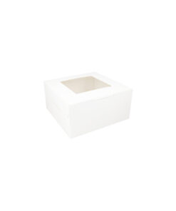 White Cake Box With Window 10in 2pk