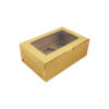 Brown 6 Holder Cupcake Box 2pk