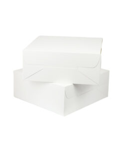 White Cake Box 12in 2pk 30 x 30 x 12.7cm