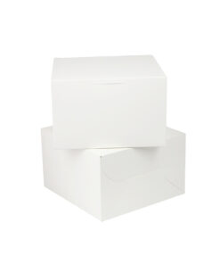 White Cake Box 8in 2pk 20 x 20 x 12.7cm 
