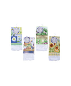 Woven Print Tea Towel 38x63cm