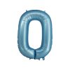 Matte Blue Number 0 Balloon