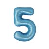 Matte Blue Number 5 Balloon