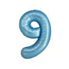Matte Blue Number 9 Balloon