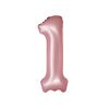 Matte Pink Number 1 Balloon