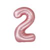 Matte Pink Number 2 Balloon