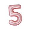 Matte Pink Number 5 Balloon