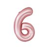 Matte Pink Number 6 Balloon