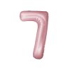 Matte Pink Number 7 Balloon