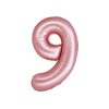 Matte Pink Number 9 Balloon