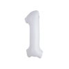 Matte White Number 1 Balloon