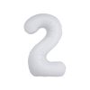 Matte White Number 2 Balloon