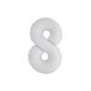 White Foil Matte Number 8