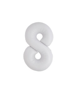 White Foil Matte Number 8