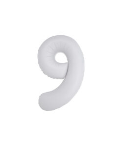 White Foil Matte Number 9